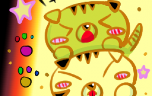 耳がたれたトラ - 【イベント】2024年辰年年賀状ネットスクウェア×障がい者アート協会デザインコンテスト