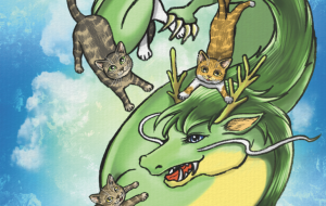 龍と猫たち - 【イベント】2024年辰年年賀状ネットスクウェア×障がい者アート協会デザインコンテスト