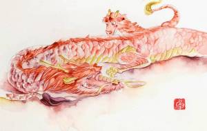 いとけない 龍 - 【イベント】2024年辰年年賀状ネットスクウェア×障がい者アート協会デザインコンテスト