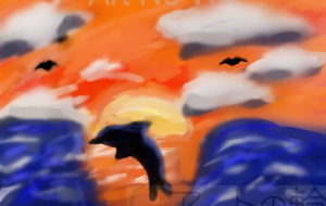 綺麗な海とイルカ - レオ