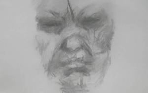 傷だらけの自分、涙で、、母さんの顔が見えない - 真鍋哲地