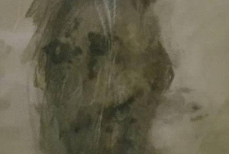 台所醤油アート（僕の心からの）