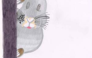 うさぎさんがひょつこり - 虹とシャボン玉