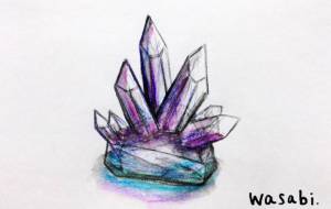 紫色の鉱物 - wasabi 