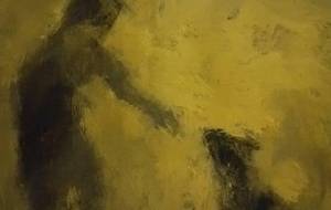 黄金屏風的絵画いつも一緒いつも一緒（少し手直ししてみました） - 真鍋哲地 