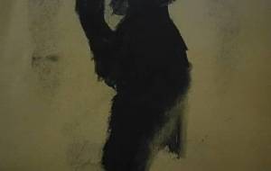 祈る(黒人のおじいさん)孫が病気で - 真鍋哲地