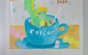 龍さんのティータイム - 【イベント】2024年辰年年賀状ネットスクウェア×障がい者アート協会デザインコンテスト