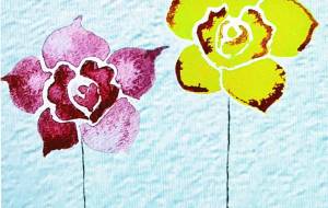 ピンク 黃 の花 - ぴぴ