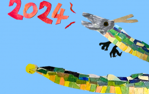 龍2024 - 【イベント】2024年辰年年賀状ネットスクウェア×障がい者アート協会デザインコンテスト 