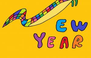 HAPPY NEW YEAR - 【イベント】2024年辰年年賀状ネットスクウェア×障がい者アート協会デザインコンテスト