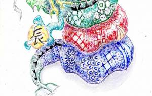 極彩色竜 - 【イベント】2024年辰年年賀状ネットスクウェア×障がい者アート協会デザインコンテスト