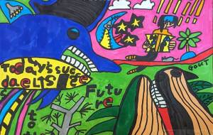 二頭のイルカ - 田中郷