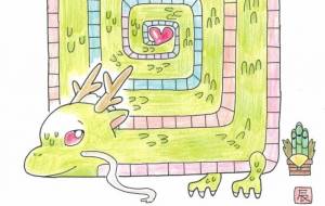 ぐるぐる龍 - 【イベント】2024年辰年年賀状ネットスクウェア×障がい者アート協会デザインコンテスト