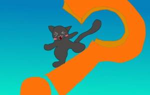 はてな？空飛ぶ黒猫 - ウサコ三十郎 