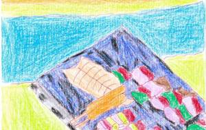 バーベキューと山 - 鉄人