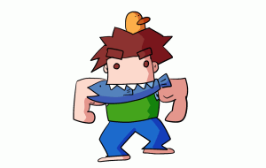 魚をかじる人 - ヲシダ