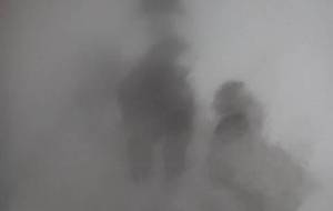 霧のなに、母と弟 - 真鍋哲地