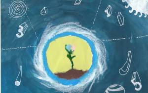 宇宙で咲く花 - 工房はんど toki