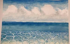 青い青い海の波打ち際 - 柴田 和子 