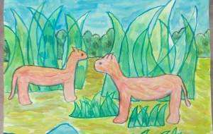 馬のいる風景 - 人魚