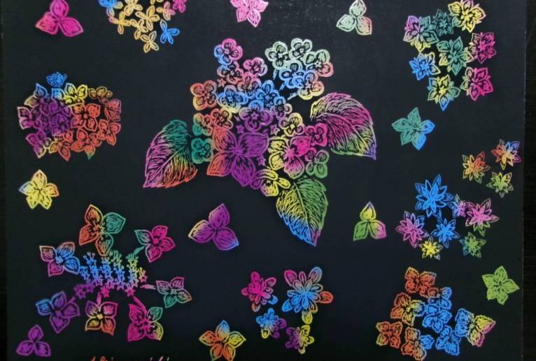 混彩陽花 - 明紅葉 