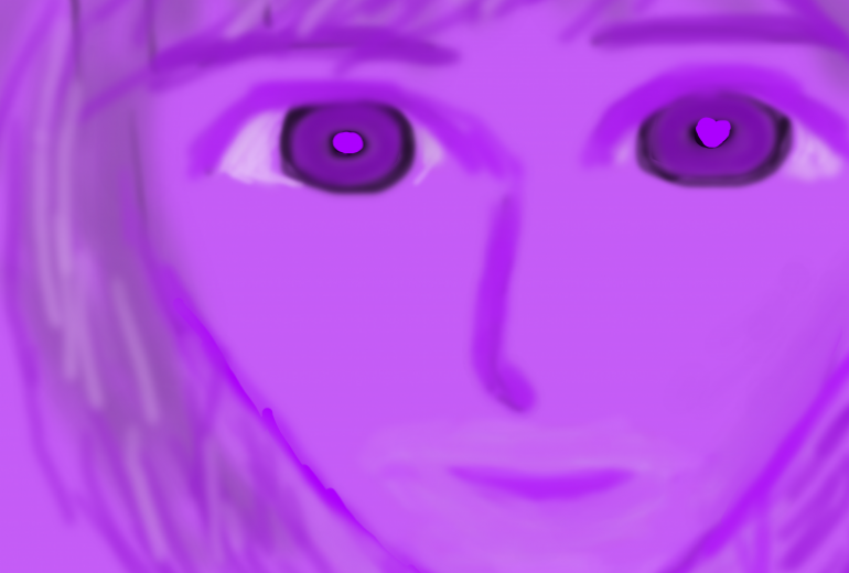 紫の人
