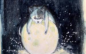 猫と月 - 吉崎 莉菜