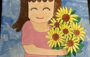 女の子とひまわり - 【イベント】可能性アートプロジェクト 2024