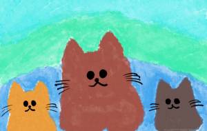 ねこの親子 - Junna