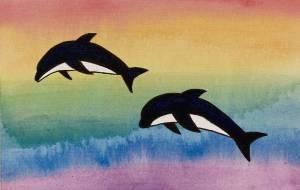無限の可能性〜イルカの夢〜頑張ってジャンプして虹に届いたよ - 【イベント】可能性アートプロジェクト 2024 