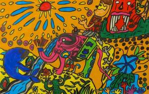 花火に引き寄せられる人外 - 田中郷