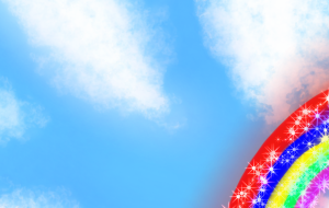 空に輝く虹 - 来世