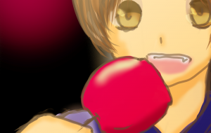 夏の思い出~リンゴ飴~ - もりの さくら