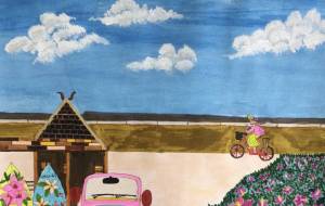 ハワイの空でリラックス - 赤﨑ゆみ子