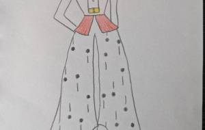 洋服のデザイン画 - 絵円モモ(えまるもも)