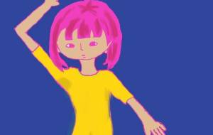 ピンクの髪 - 宇佐山彩葉