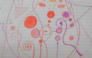 バレエを踊る、ジュンジュンたち 対比 - 宇宙水晶