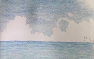 入道雲と海の風景 - 恵麻 