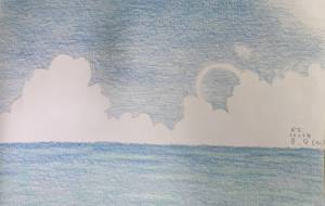 入道雲と海の風景 - 恵麻