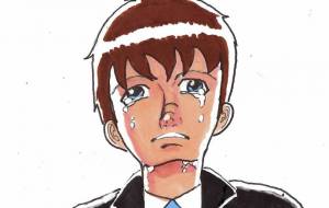 泣く男 - 金垣魯文