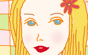 ほほえむ女性 - ハヤシダ ヨウコ