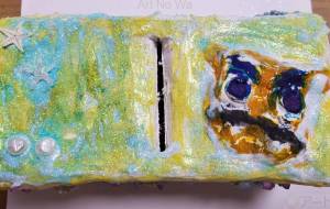 沖縄の海をイメージした貯金箱 - 松川永遠