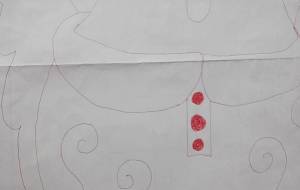 落描き 対比1 - 宇宙水晶