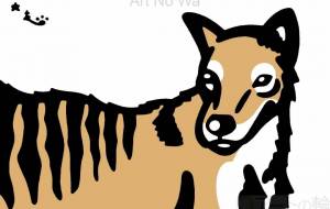 フクロオオカミ(絶滅) - シマハイエナ