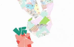 人参を食べているウサギ - ルビー