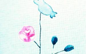 小鳥と可愛い薔薇2 - ぴぴ 
