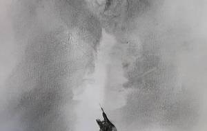 絵本アート作品(海老君、海老母さんを思い出して) - 真鍋哲地