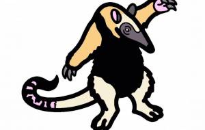 キタコアリクイ - シマハイエナ