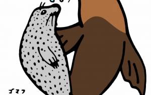 ゴマフアザラシとトド - シマハイエナ