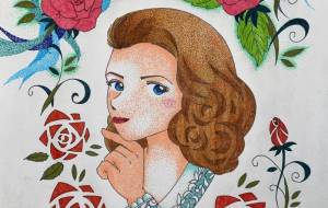 薔薇と女性 - Shino-B(シノビー)